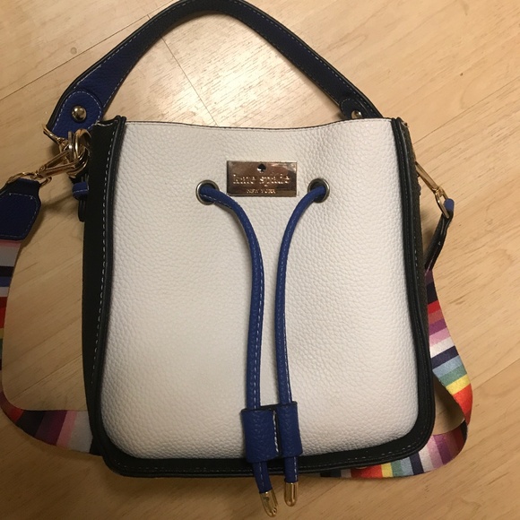 kate spade Handbags - Kate Spade off White blue and Black bag